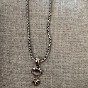 Purple and green pendant